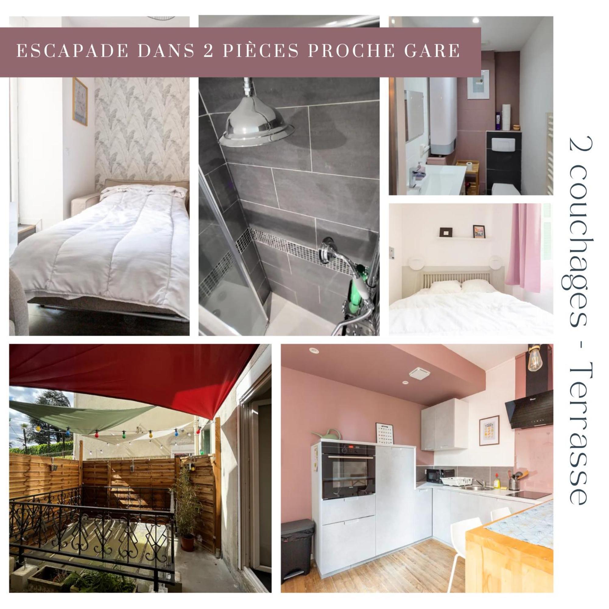 Escapade A Lourdes Dans Beau T2 Avec Terrasse - Proche Gare Et Centre Ville Екстер'єр фото